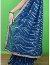 Purple jaree saree